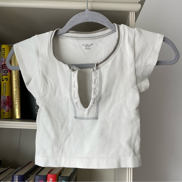 Out From Under Ribbed Crop Tee - Picture 2 of 6